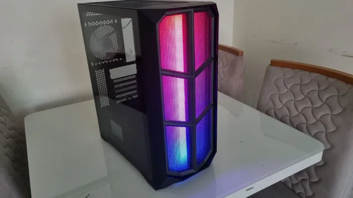 Gabinete games com 4 fans e fonte de 500w real