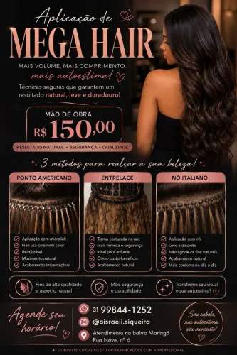 Mega hair e tranças afro