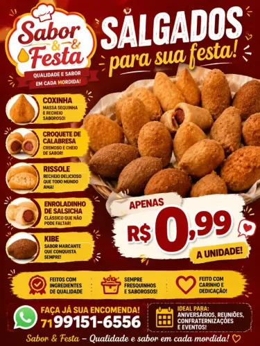 Salgados de festa