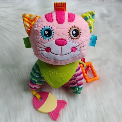 Pelúcia De Atividades Gata Bandana Balibazoo