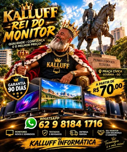 O REI DO MONITOR DE GOIAS ESTAR MALUCO VENDENDO BARATO E COM GARANTIA DE 80 DIAS