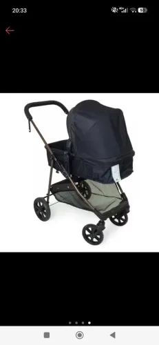 Carrinho de bebe completo Galzerano Napoli com bebê conforto