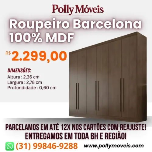Guarda Roupa MDF! Pronta Entrega!