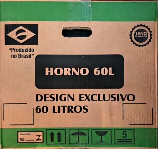 Forno Elétrico Nardelli Top 60 Black 60 Litros Preto 127v