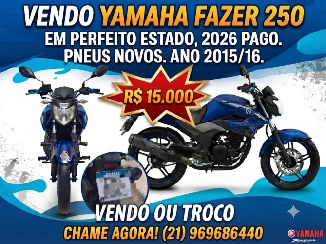 vendo ou troco fazer 250 blueflex 15/16