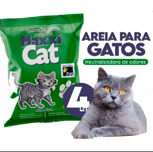 Areia pra gatos 
