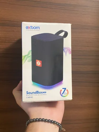 Caixa de Som Bluetooth Pholex LED RGB - Frete Grátis e Envio Imediato (Fortaleza)