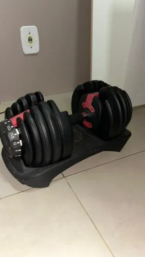 Par de halteres dumbbel ajustável 24kg