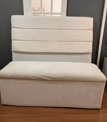Cabeceira de cama box com pé e baú de pé de cama