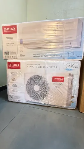 Ar-Condicionado AIWA Split Inverter 12.000 BTUs, Frio, Wi-Fi novo com garantia