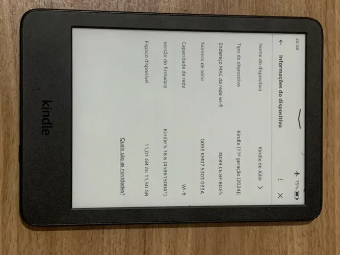 Kindle 11 geração 