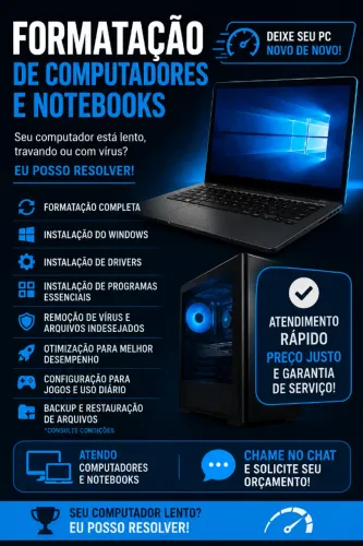 ? FORMATAÇÃO DE COMPUTADORES E NOTEBOOKS - DEIXE SEU PC NOVO DE NOVO! ?