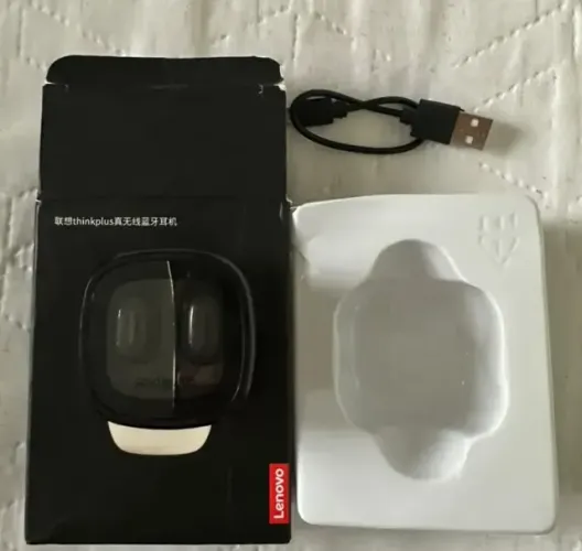 Fone Bluetooth 5.3 Lenovo Xt62 Thinkplus Sem Fio - Preto