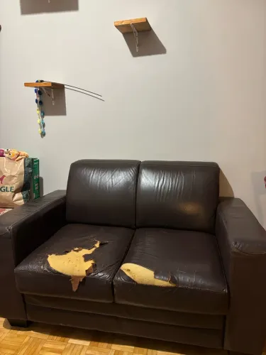 Sofá de couro doação