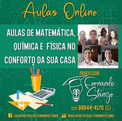Ensino / Aulas particulares de Matemática,Física e Química