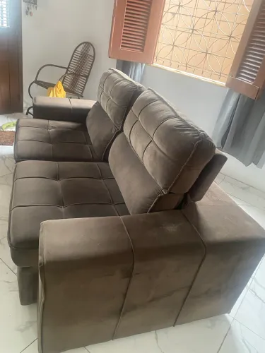 Sofá 3 Lugares Retrátil/Reclinável - Pouco Uso e Super Confortável