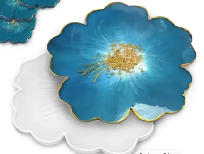 2 Moldes de Resina- Flor