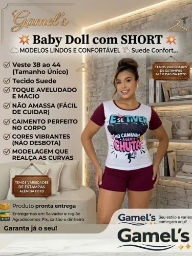 Baby Doll com SHORT