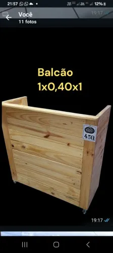 Balcão em pallet 