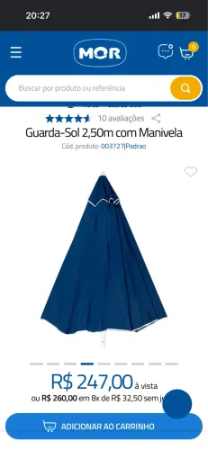 Guarda Sol MOR 2,50m