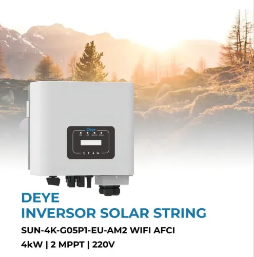 Inversor Solar Deye 4kW Monofásico 2MPPT AFCI Alta Eficiência