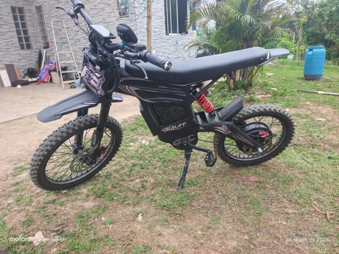 Bicicleta elétrica bike bibuff gt600 7500w 72v 30ah 90km h<br><br>R$11.500
