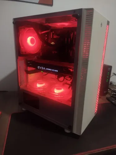 PC Gamer AMD Ryzen 5, GTX 1070, 16GB Ram, 2TB Armazenamento, RGB Mais Brindes
