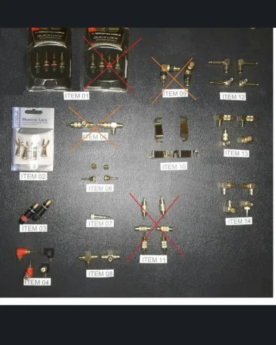 Adaptadores e conectores banhados a ouro, novos e de excelente qualidade.