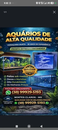 Aquários novos