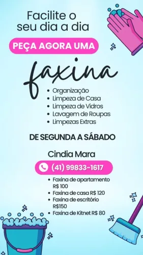 ? TRABALHO DE FAXINA <br>