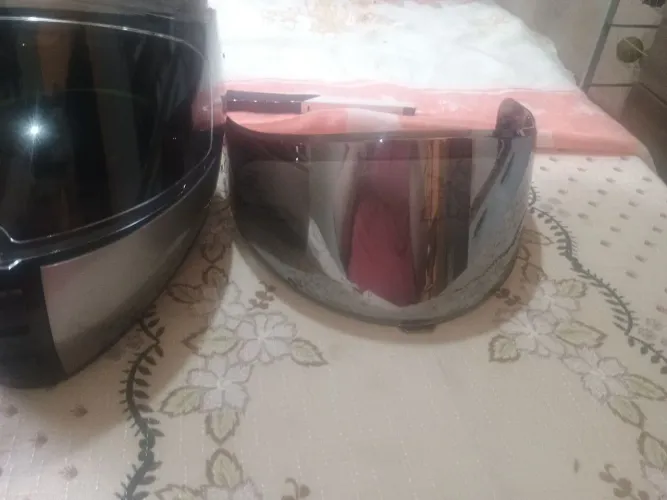 Capacete Peels Icon Prata Tam 60 + Viseira Prateada Extra (Seminovo)