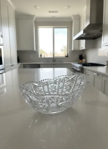 fruteira de cristal lapidado