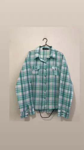 Camisa feminina xadrez tamanho G Zinzane