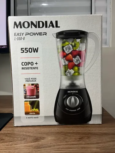 Liquidificador Mondial Preto - Copo Resistente