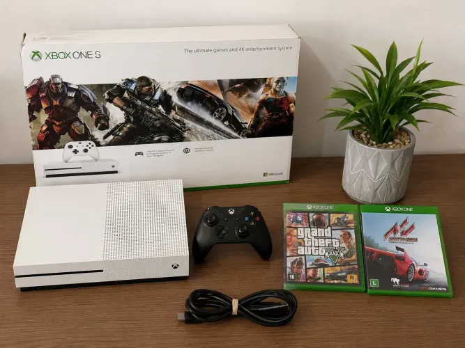 ? XBOX ONE S 1TB - COMPLETO! ?