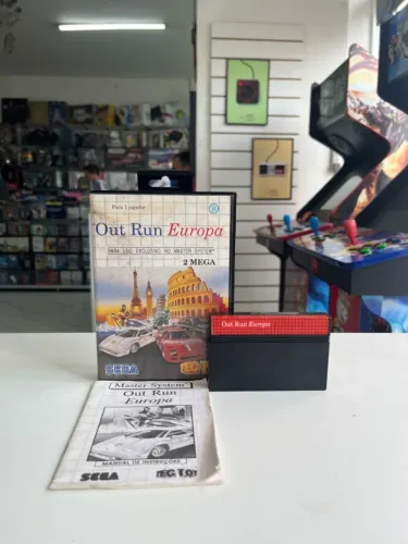 JOGO OUT RUN EUROPA NA CAIXA SEMINOVO - MASTER SYSTEM