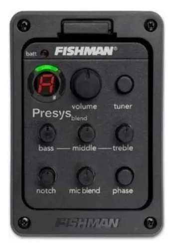 Captador Fishman 301 Com Afinador e Microfone para Violão 