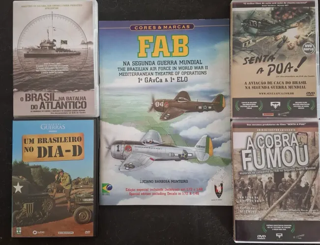 4 DVDs Brasil na Segunda Guerra Mundial + livreto