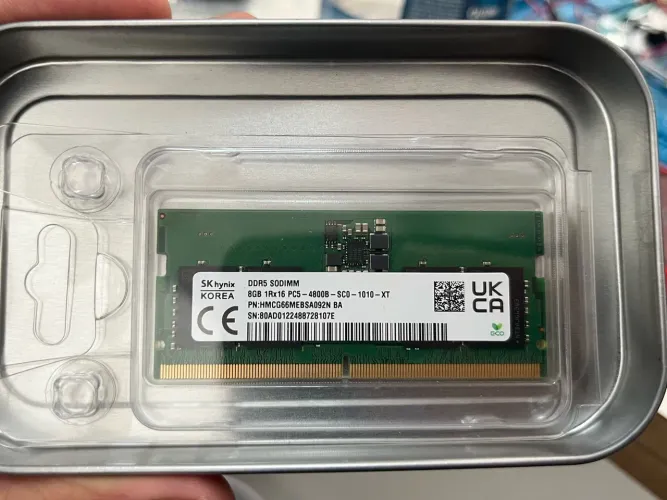 Memória RAM 8GB DDR5 4800MHz SODIMM para notebook