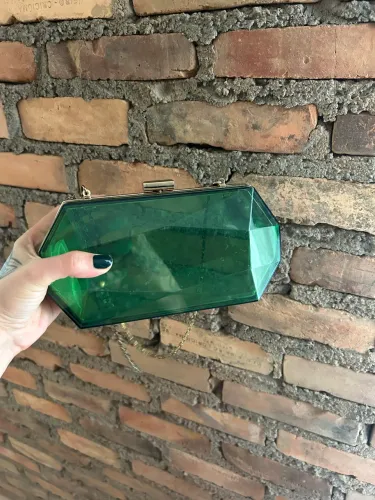 Bolsa clutch esmeralda