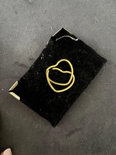 Brinco ouro argola 18k