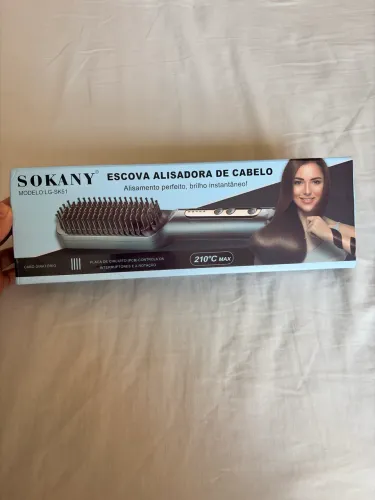 Escova alisadora de cabelo