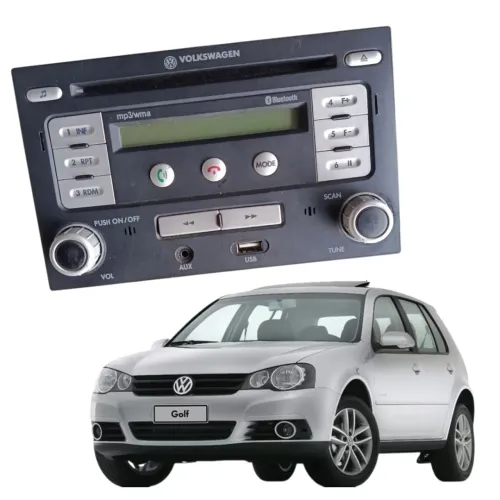 Radio 2din C/bluetooth Vw Golf Bora Fox Polo 2004 2014