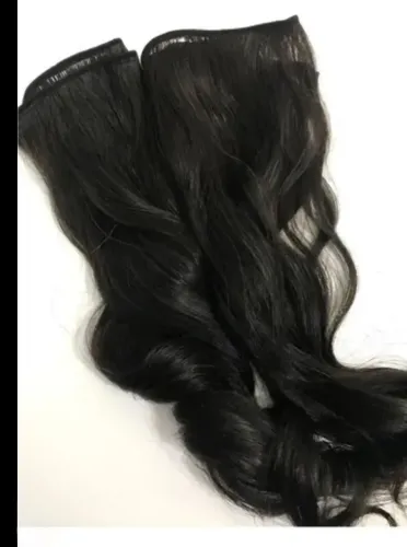 CABELO INDIANO ONDULADO 60CM PRETO 200 GRAMAS