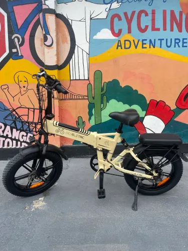 Bicicleta Elétrica Bici Hammer OffWhite, 750w, Aro 20, Bateria 48v-10Ah, 32km/h, até 150kg