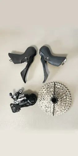 Grupo Shimano GRX 11v Gravel kit upgrade cambio e passadores