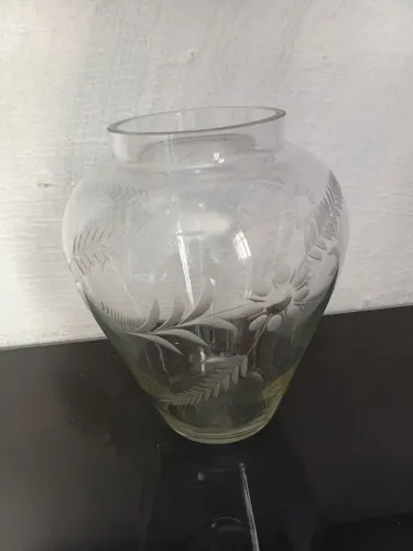 VASO DE CRISTAL MAUÁ GRANDE LAPIDADO