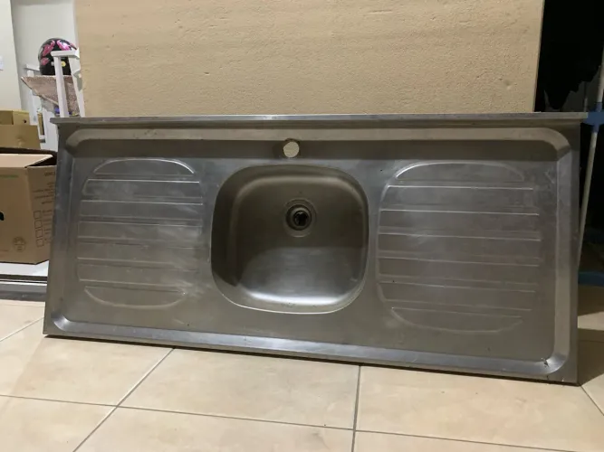 Pia de Apoio em Aço Inox