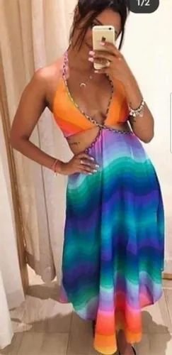 Vestido midi Farm