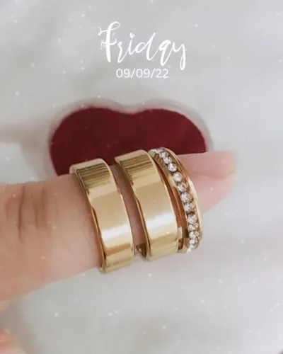 Par de aliança de casamento+ anel solitário